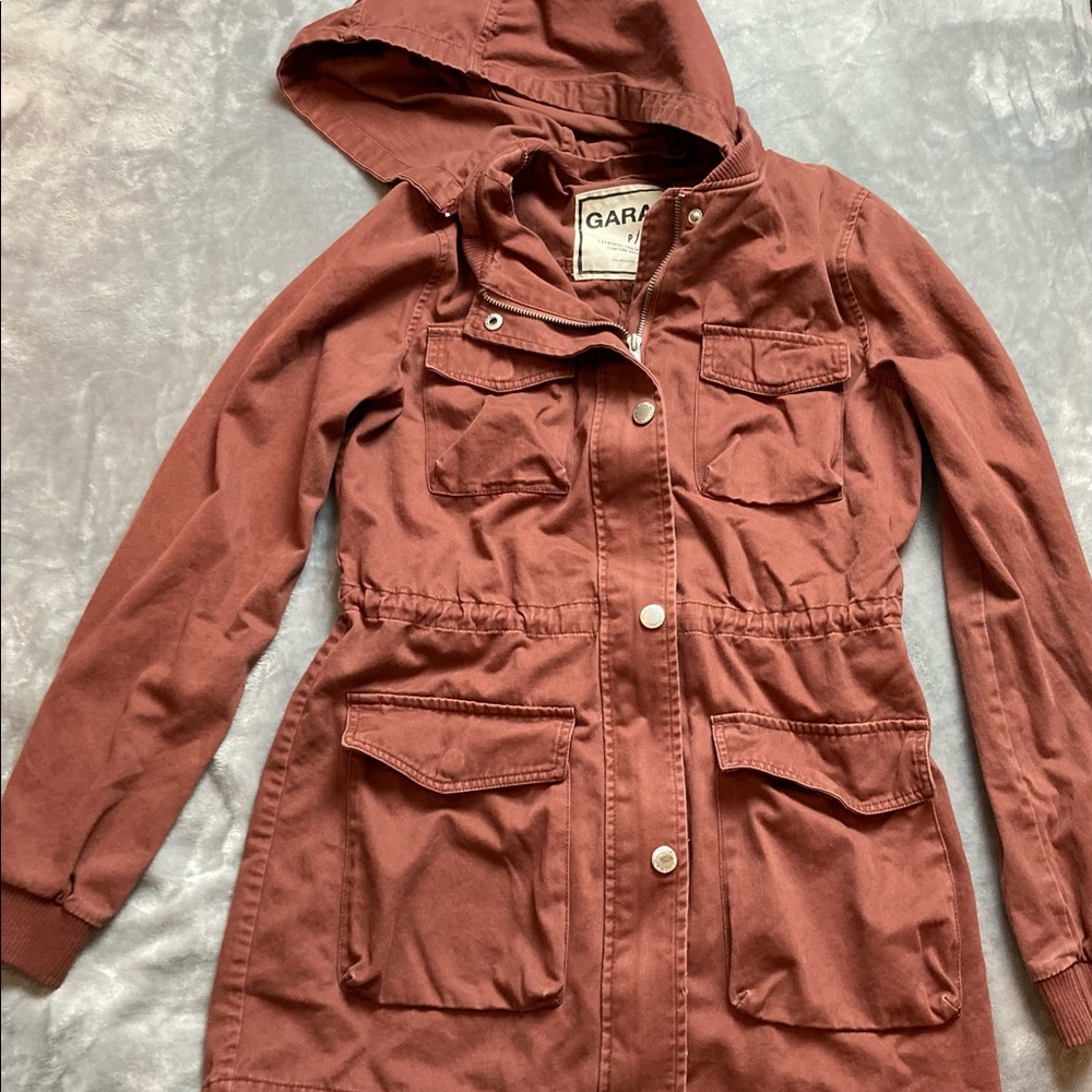 Garage Military Jacket Size Small Hooded